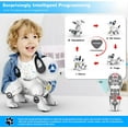 thumbnail image 5 of BEEPRINCESS RC Robot Dog, Electronic Pet Dog with Voice Control, Interactive and Stunt, White/Black, 5 of 8