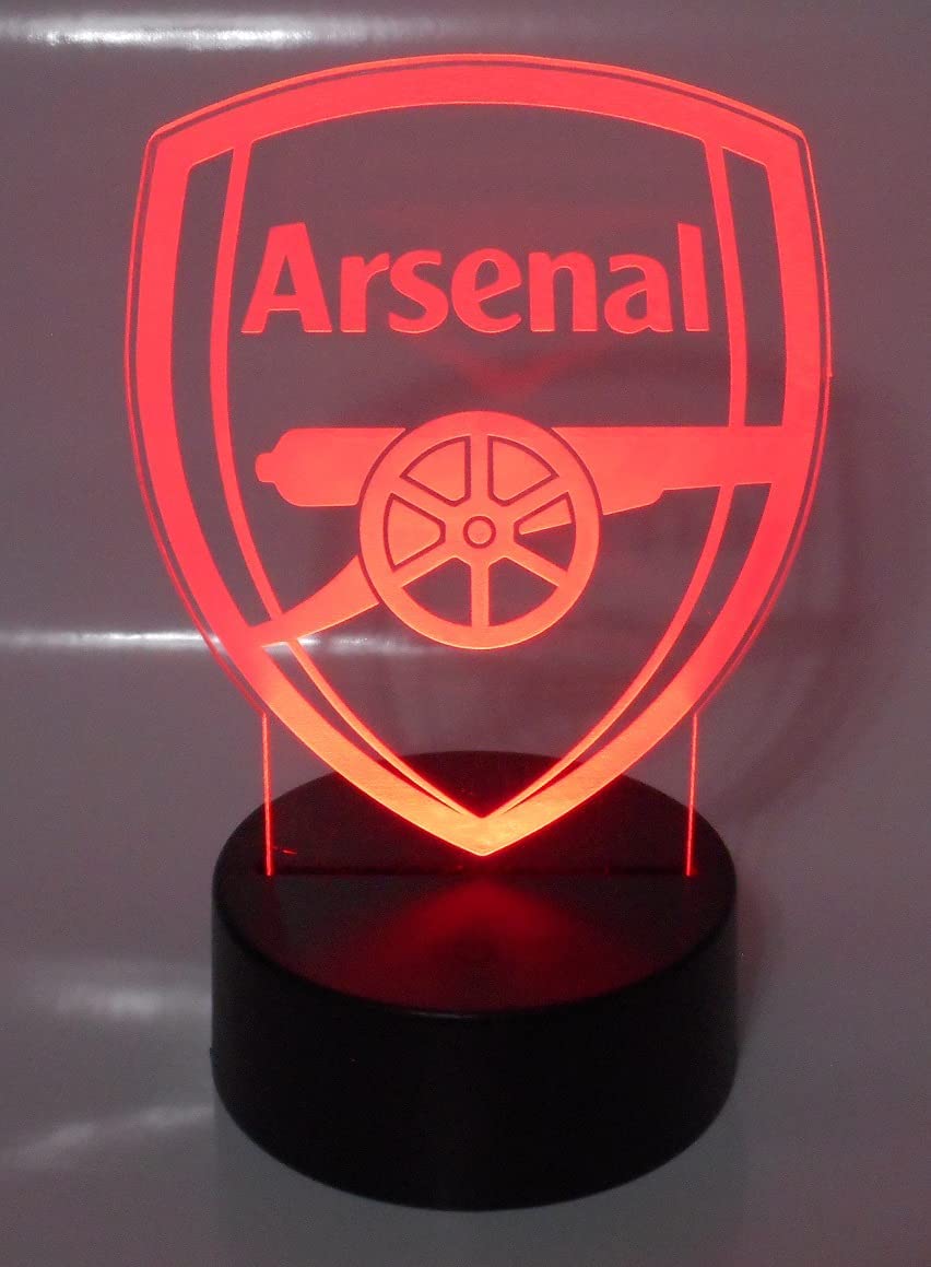 Arsenal Soccer Laser Engraved 3D Effect Acrylic LED Light Desk Top Night Lamp - image 2 of 4