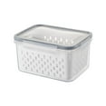 thumbnail image 2 of Fruit Containers for Fridge - Leakproof Food Storage Containers with Removable Colander - Fridge Organizer - Dishwasher safe Produce Containers Keep Fruits, Vegetables, Berry, Meat Fresh longer, 2 of 11