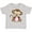 AC-Heather Grey, variant on Monkey Girls Toddler T-Shirt