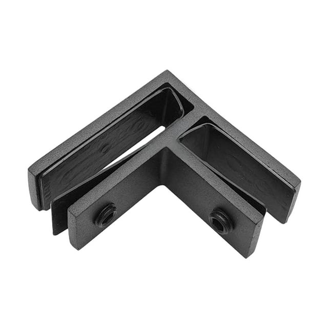 DOLITY Glass Clamp Fastener Stable Glass Shelf Holder Support for Office Stair Home 90 degrees