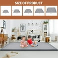 thumbnail image 5 of Baby Play Mat for Floor - 1.4" Thick Memory Foam Rug, 80"x80" Playpen Tummy Time Mat, Soft Velvet Nursery Rug, Large Padded Crawling Mat, Cushioned Pads for Playroom Toddlers, Infants, Yoga, Tatami, 5 of 7