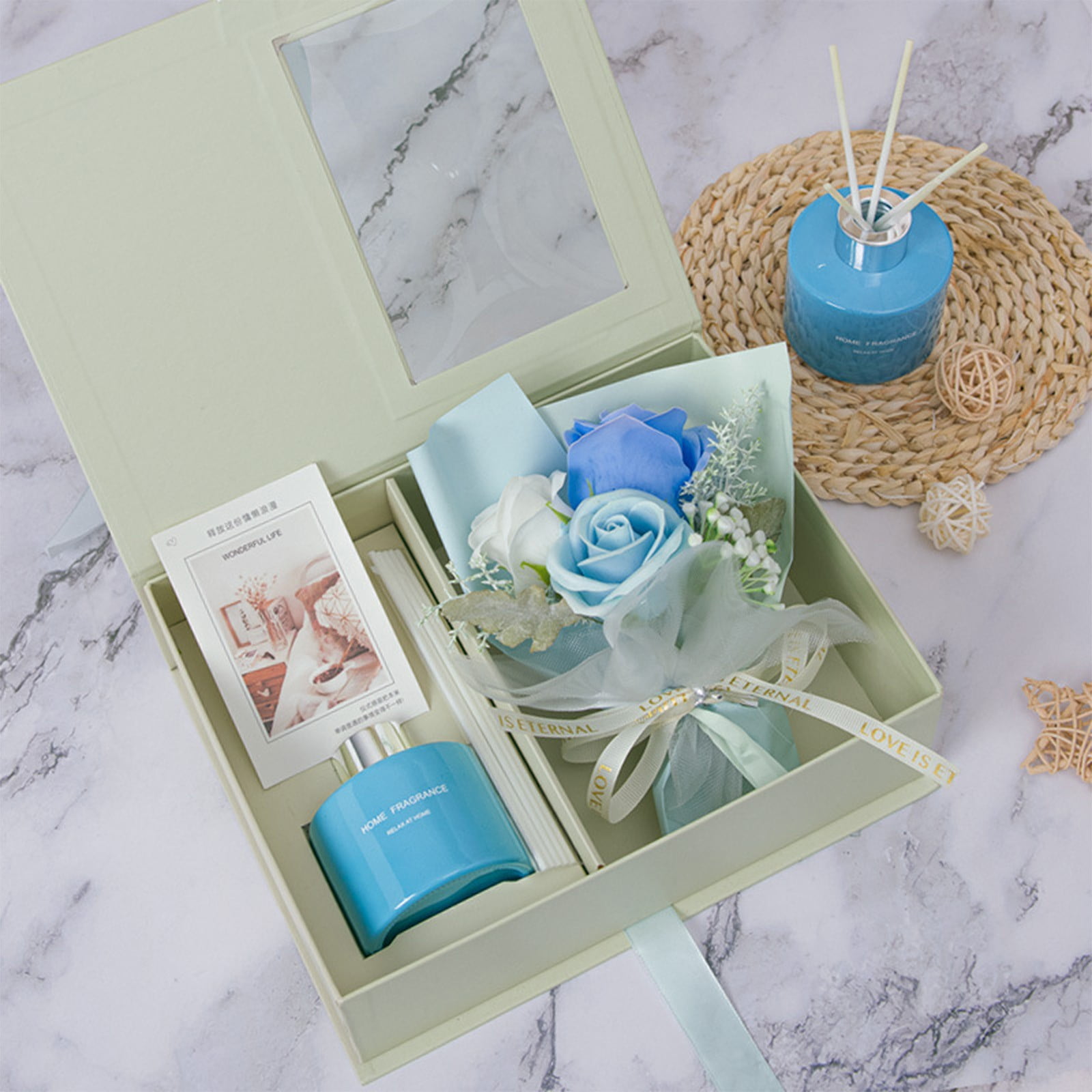 Mgaxud Birthday Gifts For Women - Relaxing Spa Gift Basket - Aromatherapy Rose Gift Set - Perfect for Christmas, Mother's Day, Valentine's Day & More!