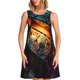 thumbnail image 1 of Fotbe Underwater Treasure Chest Vestido de Verano sin Mangas para Mujer – Vestido Midi Línea A, Estilo Camiseta Floral, Vestido Playero Casual y Fluido, 1 of 7