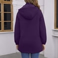 thumbnail image 6 of Raincoat for Women Waterproof with Hood Lightweight Fleece Raincoat for Hiking Trendy Windbreaker Outdoor Rain Jacket, 6 of 7