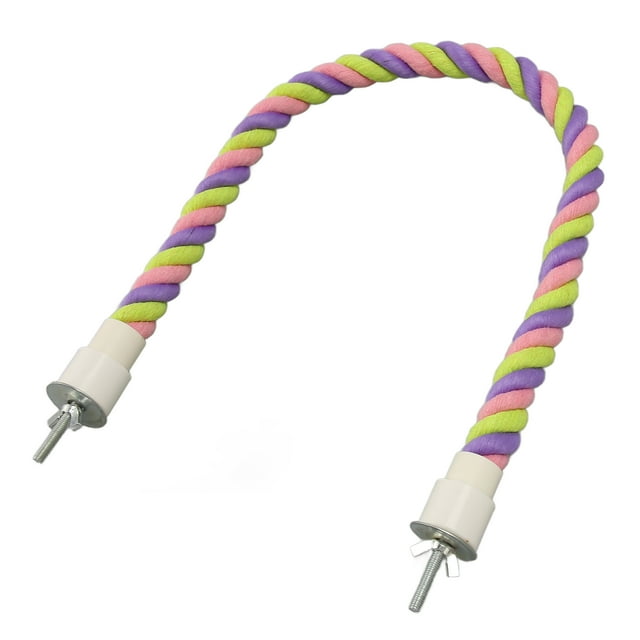 Bird Rope Perch, Climbing Cotton Rope Bird Toys Sturdy Colorful Interactive Bendable Multipurpose For Budgie For Parakeet For Lovebirds
