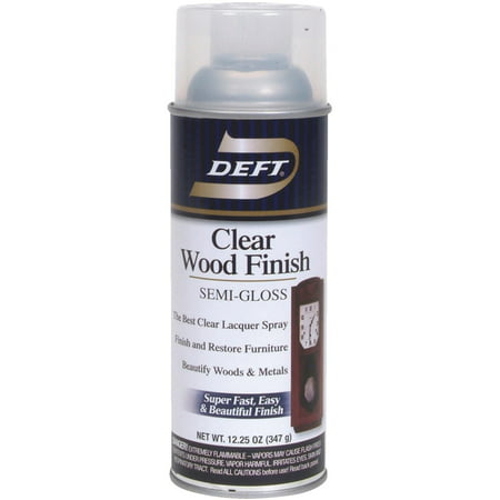 Deft DFT011S/54 Interior Clear Lacquer Wood Finish, 12.25 Oz, (Best Lacquer For Wood)