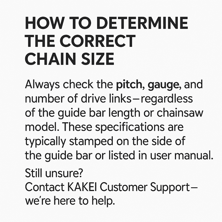 KAKEI 16 Inch Chainsaw Chain 3/8