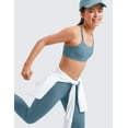 thumbnail image 4 of CRZ YOGA Girls Softness Butterluxe Cross Sports Bra Yoga Athletic Casual Double Spaghetti Strap Kids Teen, 4 of 6
