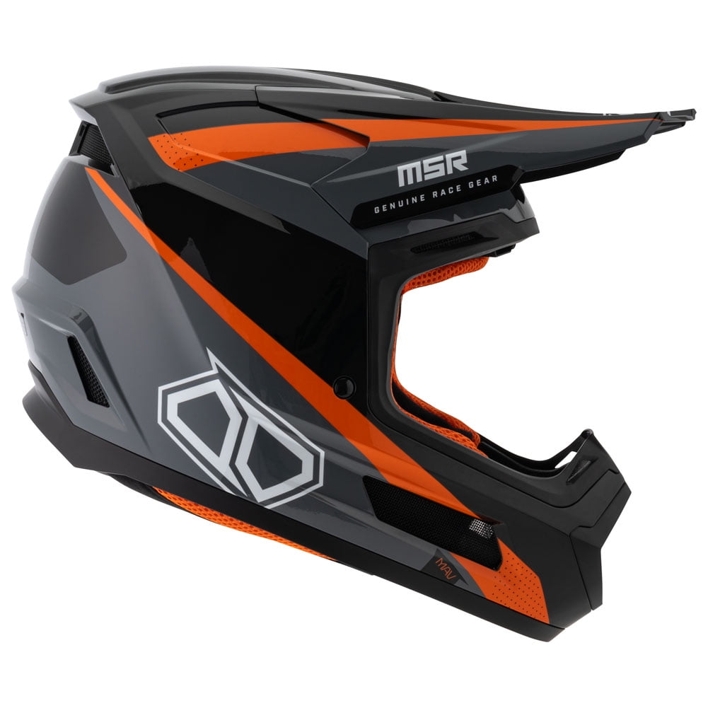 MSR™ Mav Inertia Dirt Bike Motocross Helmet w/MIPS X-Small Black/Grey/Orange
