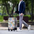 thumbnail image 3 of HELLHERO Flowers Pattern Soft Suitcase Cover for Adults, All Size Durable Unique Luggage Cover, 3 of 7