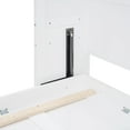 thumbnail image 6 of Queen Size Solid and Stable Murphy Bed Wall Bed with Top Shelves & USB (White), 6 of 16