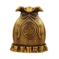 thumbnail image 3 of Fancyes Brass Piggy Bank Blessed Bag Shape Sculpture Art Creative Attracts Rice and Treasures for Office Living Room Decor Old color, 3 of 8