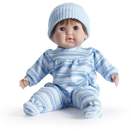 JC Toys Nonis 15" Doll, Blonde, Blue Stripes