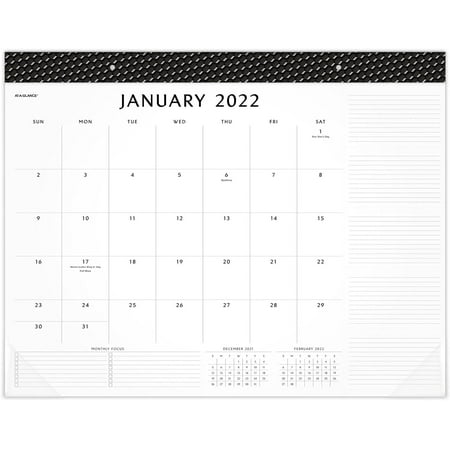2022 AT-A-GLANCE Monthly Desk Calendar - 21.75x17 Inch Desk Pad With Ink-Resistant Paper
