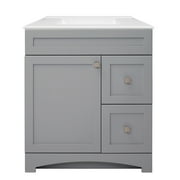 Monterrey 31" Cool Grey Vanity with White Fine Fire Clay Top
