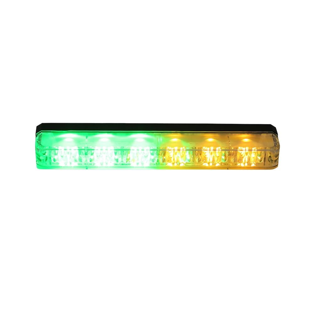 Buyers Products Amber/Green Ultra Bright Narrow Profile Strobe Light
