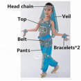 thumbnail image 2 of Kids Belly Dance Costumes Set Oriental Dance Girls Belly Dancing India Belly Dance Clothes Bellydance Child Kids Indian 6 Colors, 2 of 5