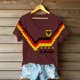 thumbnail image 4 of Women's Germany Football Graphic T-Shirt, V-Neck Casual Letter Print T-Shirt, Fashion Short Sleeve Graphic Tee, Summer Daily Lightweight Tops for Soccer Tournament 2026 Wine Size: S, 4 of 4