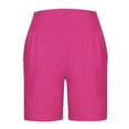 thumbnail image 5 of UAMVSH Summer Athletic Shorts for Women with Pockets Stretchy High Waisted Bermuda Shorts for Walking Running, 5 of 7