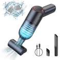 thumbnail image 1 of Aspirador de mano inalámbrico: mini aspiradora de mano recargable con succión fuerte, aspiradora portátil inalámbrica para automóvil pequeño para alfombra - negro, 1 of 5