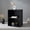 Black, variant on Topcobe 2-Cube Bookcase Floor Standing Open Bookshelf with 5-Position Adjustable Shelf, Corner Bookshelf, Storage Shelf, Book Organizer-Natural