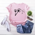 thumbnail image 2 of Summer Tops for Women 2025 Women's Summer Flowers funny Printed T-Shirt Fruit Casual Short Sleeve Tops, 2 of 4