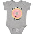 thumbnail image 3 of Inktastic Donut Worry Be Happy Pink Sprinkle Donut` Boys or Girls Baby Bodysuit, 3 of 5