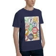 thumbnail image 2 of Bingfone Travel Stamp Men'S Loose Fit Short-Sleeve Pocket T-Shirt, 2 of 7