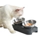 thumbnail image 2 of Cuencos Elevados Para Perros Y Gatos Con 2 Cuencos De Acero Inoxidable, Cuencos De Agua Para Comida De Gato Elevados Inclinados Ajustables De 15 °, Cuencos Antideslizantes Para Alimentación De Serendint PT002175-00, 2 of 6