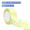 thumbnail image 2 of Uxcell 24 Yards Creamy Yellow Satin Ribbon, Polyester for Gift Wrapping Wedding Decoration, 2 of 6