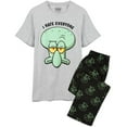 thumbnail image 1 of SpongeBob SquarePants Mens Squidward Long Pyjama Set, 1 of 1