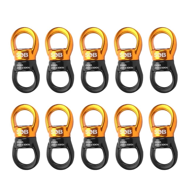 10x Rotor Giratorio Swing Dispositivo de Rotación para Montañismo con Columpio en árbol Cola Rotor giratorio de escalada al aire libre