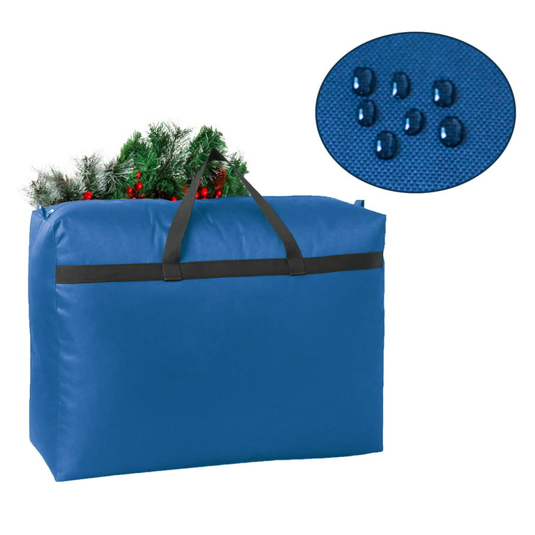Vikakiooze Foldable Christmas Tree Wreath Storage Bag Cover