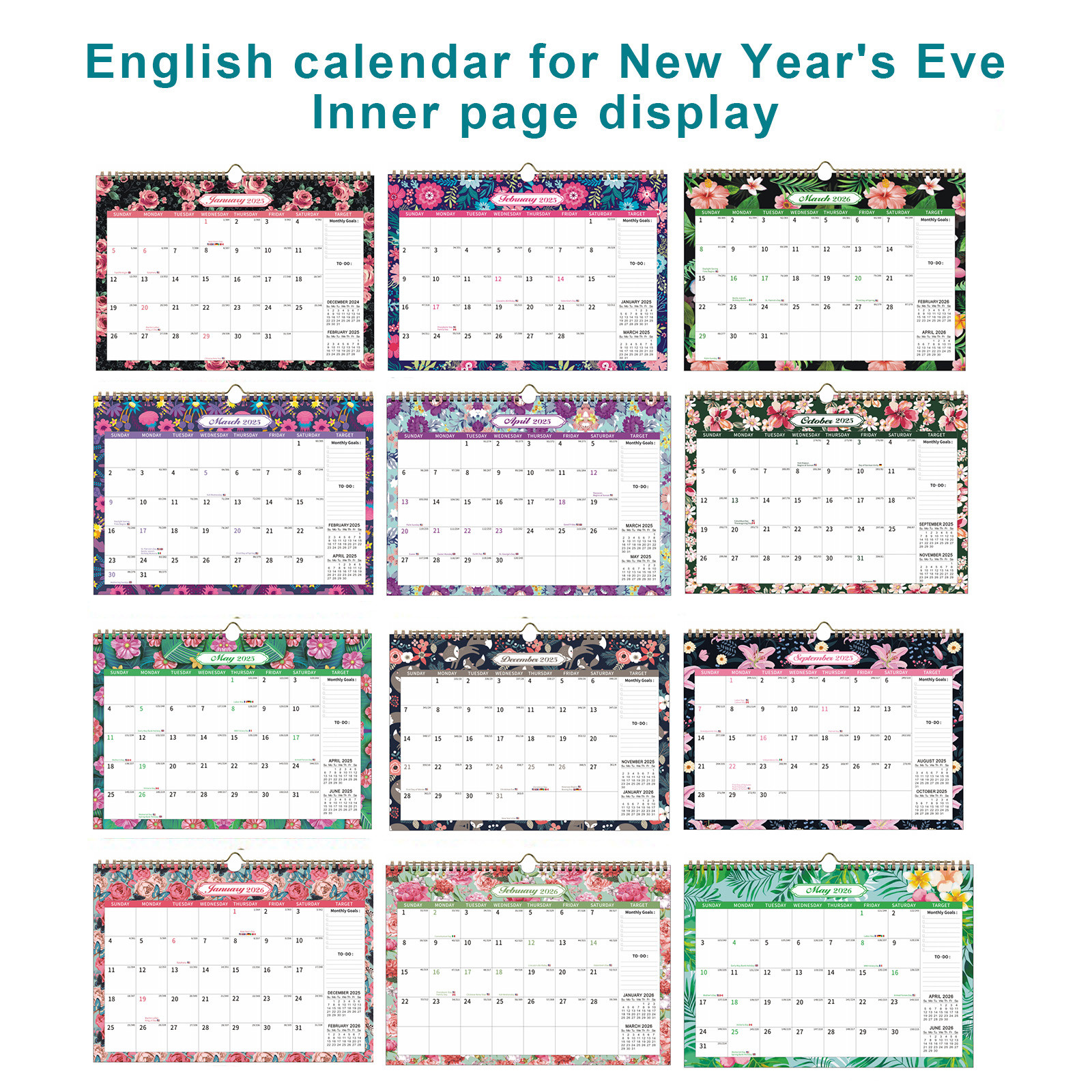 2025 Calendar Countdown Wall Calendar,2025 Clearance, 2025 Wall