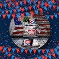 thumbnail image 5 of Patriotic decorations, Fourth of July decorations, Tiered Tray decor, Home decorations, Mini American Flags, Usa Bunting, 12X2 in, 5 Pc, Porch Displays, 5 of 8