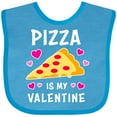 thumbnail image 3 of Inktastic Pizza is My Valentine with Hearts Boys or Girls Baby Bib, 3 of 4