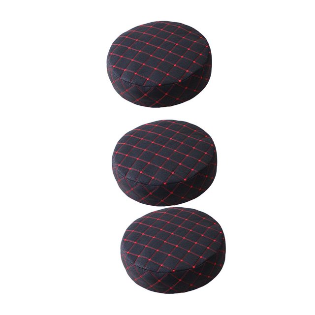 3 uds 35cm taburete extraíble funda de repuesto funda de asiento de silla forma forma forma escritorio manga de salón negro BLESIY Funda de taburete de bar