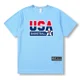 thumbnail image 3 of Camiseta de baloncesto para hombre y mujer, para correr, transpirable, de secado rápido, para gimnasio, fitness, tiro, entrenamiento, ropa de ejercicio, camisetas deportivas, 3 of 5