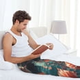 thumbnail image 5 of KLL Mens Pajama Pants for Men,Mens Lounge Pants,Funny Gifts for Men,Men's Pajama Bottoms-Flower White Dolphin, 5 of 5
