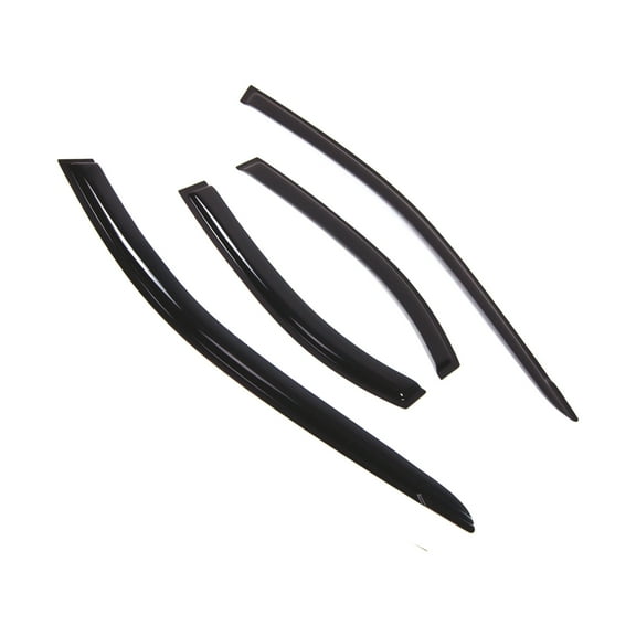 TuningPros Outside Mount Window Visor Deflector Smoke Tinted 4 Pcs Set For 2002-2007 Mazda Mazda6 Sedan