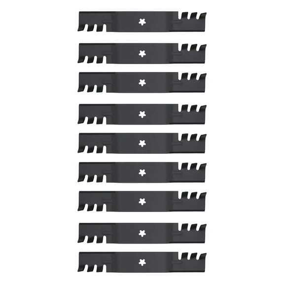 RAParts 9 Toothed Mulching Mower Blades Fits Husqvarna 532187255 532187256 54" Deck