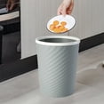 thumbnail image 4 of Trash Can, Garbage Can Trash Bin Waste Basket, Easy Clean Wastebasket, Multipurpose Trash Bin, Trash Bin for Toilet, Trash Bin for Bedroom, Bathroom, Office, Living Room, 8*10in, 4 of 8