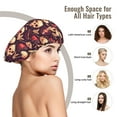 thumbnail image 6 of cool rock Skull record Silk Bonnet for Sleeping Women Men, Adjustable Elastic Satin Bonnet Bonnet for Sleeping, Soft Cute Similar Silk Curly Hair Bonnet for Sleeping, 6 of 7