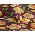 thumbnail image 3 of Ambesonne Citrus Quilted Bedspread Set 3 Pcs, Vintage Mandarin Pattern, Queen, Marigold Forest Green, 3 of 4