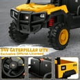 thumbnail image 3 of TOKTOO 24V Powered Ride on Dump Truck, Caterpillar Licensed 24V Ride Ons, 2 Seater 24 Volt Ride on Toy for Big Kid with 400W Powerful Wheels, Ride on UTV Car with Dump Bed, Remote, Aged 3-8Y, Yellow, 3 of 10