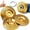 MIX*Gold, variant on Tungsten Carbide Wood Carving Discs for Angle Grinder, Heavy-Duty Grinding and Sanding Wheels, Gold, 4 Pack (3*Flat Surface, 0.6, 3.94, Inches)