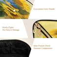 thumbnail image 3 of Iauyy Rhombus Cosmetic Bag with Handle Large Capacity Luxury Twill Travel Makeup Bag ,Blue Hydrangea, 3 of 8