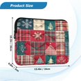 thumbnail image 3 of Quilted Laptop Sleeve for 13-16 Inch Laptops Protective Laptop Case Cover Lightweight Travel & Office Essentials Christmas Patchwork Pattern, 3 of 8