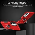 thumbnail image 3 of ELEHOLD Heavy Duty Case for Samsung Galaxy A54 5G Rugged Case, 360° Rotating Ring Holder Kickstand Support Magnetic Car Mount Full Body Shockproof Protective Case -Red, 3 of 9